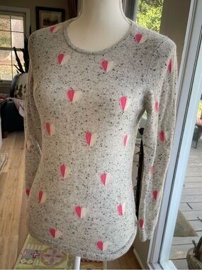 Size Medium Talbots Cashmere Print Sweater